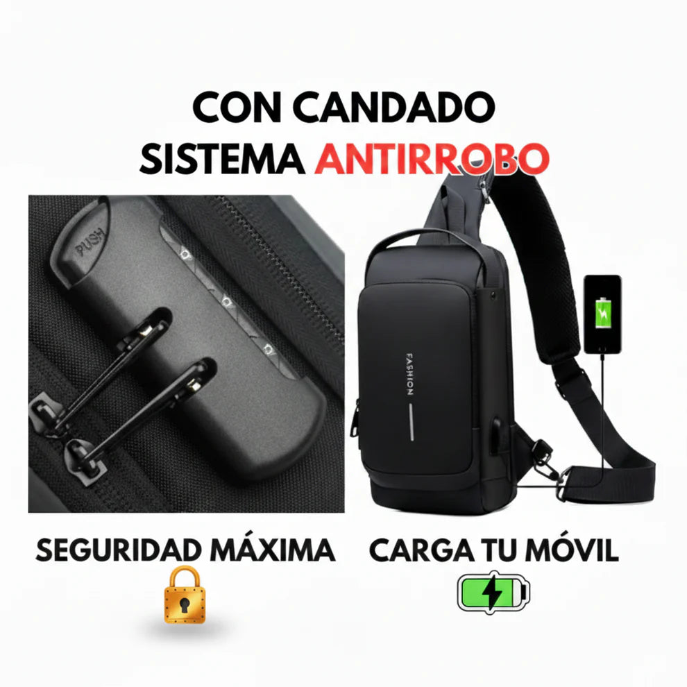 🛡️ BOLSO CRUZADO ANTIRROBO – SEGURIDAD, ESTILO Y COMODIDAD EN CADA PASO ✨