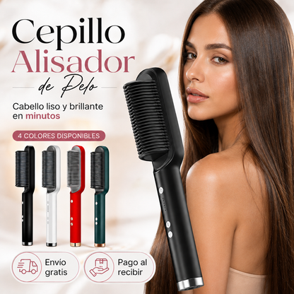 ✨ Lisara™ – Cepillo Alisador Eléctrico | Cabello liso y brillante en minutos, sin perder horas frente al espejo.