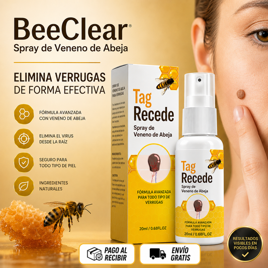 🐝 BeeClear Spray de Veneno de Abeja — Elimina verrugas al instante + ENVÍO GRATIS ✨