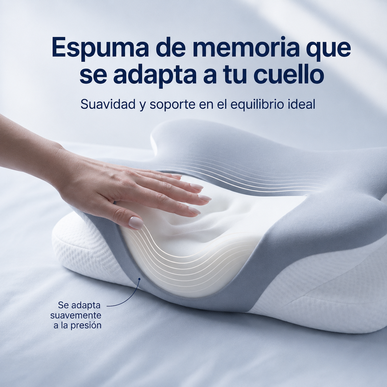 ✨ NexaCerv™ – Almohada Ergonómica Cervical | Soporte cervical, alivio y descanso profundo cada noche. 🛏️