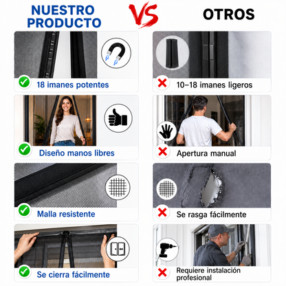 🛡️ MosquiGuard™ – Cortina Magnética Antimosquitos | Diseño práctico, frescura natural y cero mosquitos. 🌬️