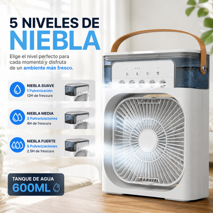 Ventilador humidificador de nebulización blanco