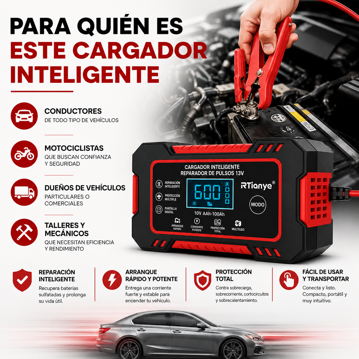 ⚡ENERGYMAX – ARRANCADOR PORTÁTIL 3 EN 1 ¡ARRANCA TU COCHE AL INSTANTE!