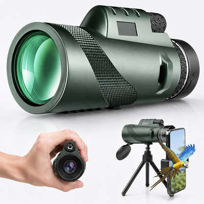 🔭 Vistora™ – Telescopio Monocular con Soporte para Móvil | Acerca lo que está lejos y no te pierdas ningún detalle.
