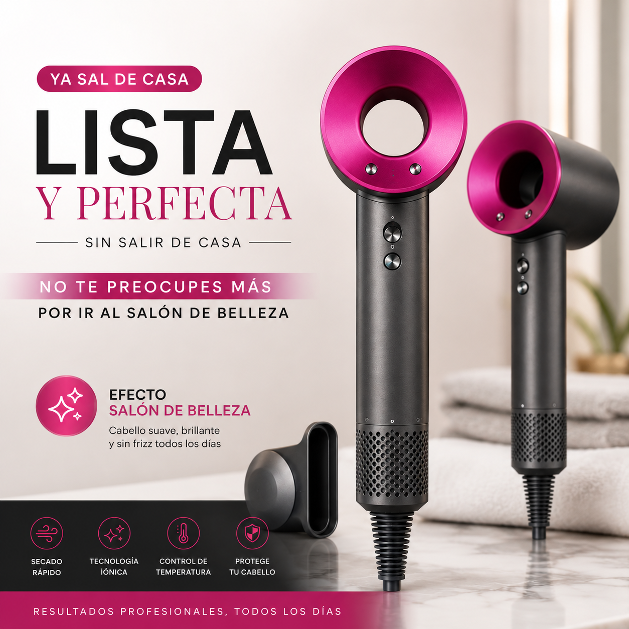 ✨AIRSTYLE PRO – SECADOR IÓNICO CON ACCESORIOS ¡EL SECRETO DE UN CABELLO PERFECTO!