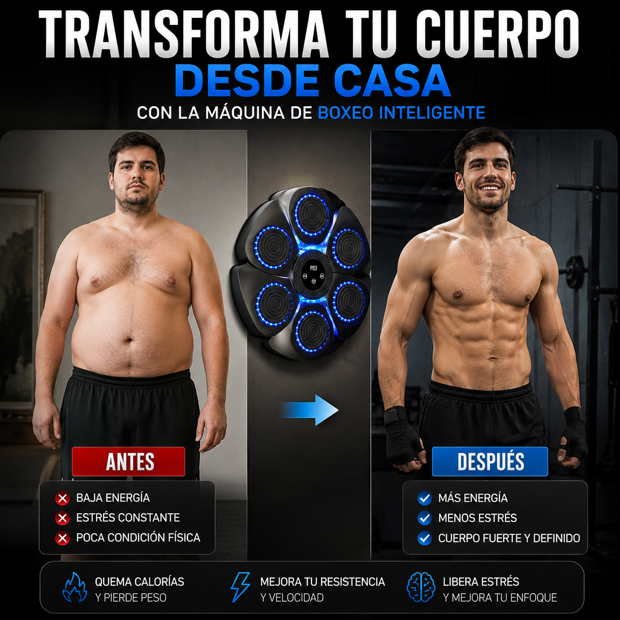 🥊BOXING PRO – ENTRENA, QUEMA CALORÍAS Y DIVIÉRTETE ¡SIN SALIR DE CASA! PROMOCIÓN EXCLUSIVA🔥