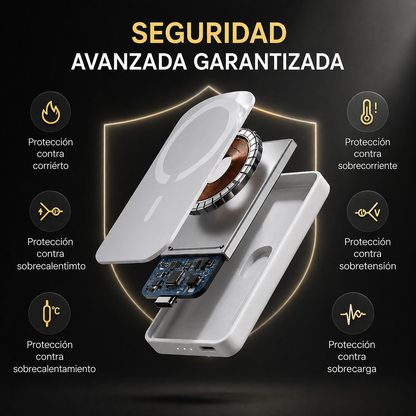 🔋POWER BANK MAGSAFE 10.000MAH – CARGA INSTANTÁNEA POR INDUCCIÓN Y USB, ¡ADIÓS A LA BATERÍA BAJA! 75% OFF HOY🔥