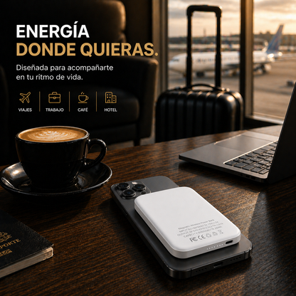 🔋POWER BANK MAGSAFE 10.000MAH – CARGA INSTANTÁNEA POR INDUCCIÓN Y USB, ¡ADIÓS A LA BATERÍA BAJA! 75% OFF HOY🔥