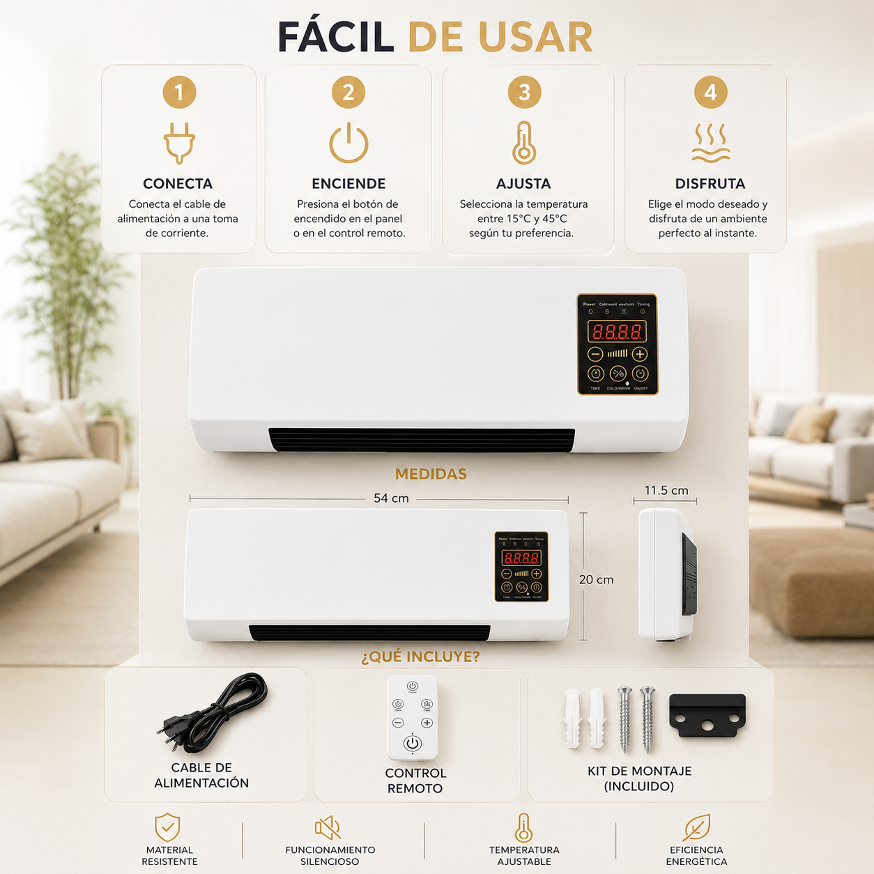 ❄️ AIRCOMFORT PRO -Mine aire Portátil 2 en 1 · Refresca tu cuarto en 60s sin disparar la luz🔥