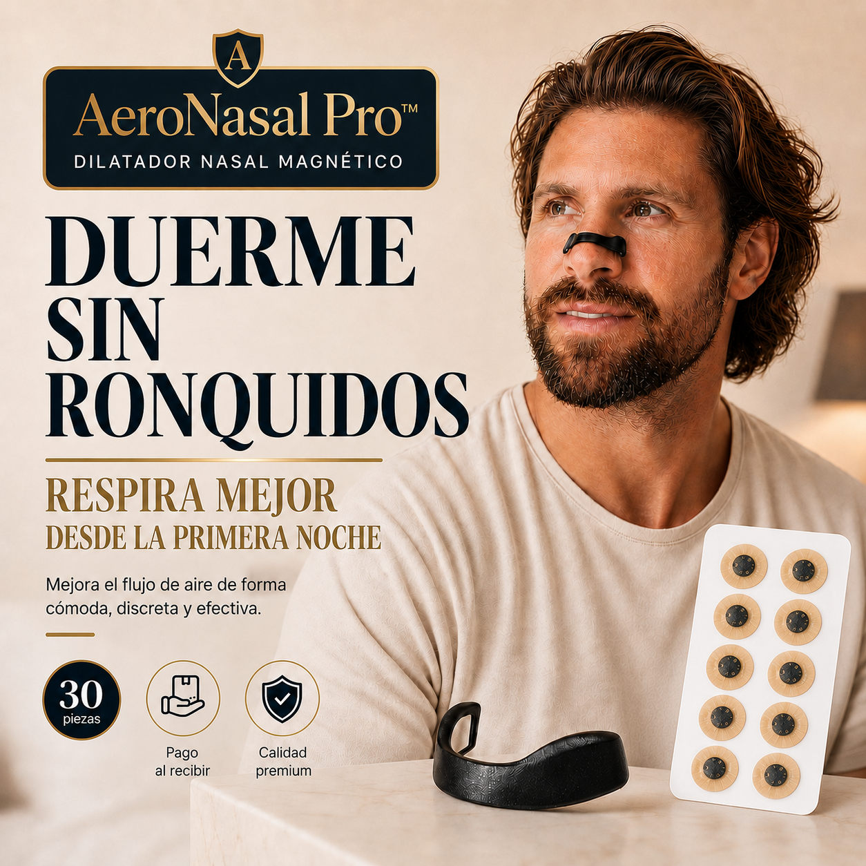 👃AERONASAL Pro - Dilatador Nasal Magnético - Menos Ronquidos Desde la Primera Noche😴