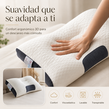 🌙 CerviComfort™ 3D — Almohada Ergonómica Cervical — Adiós a las noches incómodas ✨