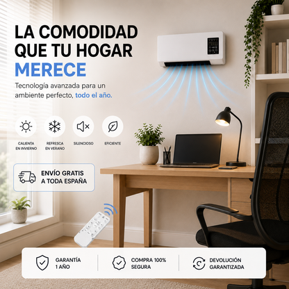 ❄️ AIRCOMFORT PRO -Mine aire Portátil 2 en 1 · Refresca tu cuarto en 60s sin disparar la luz🔥