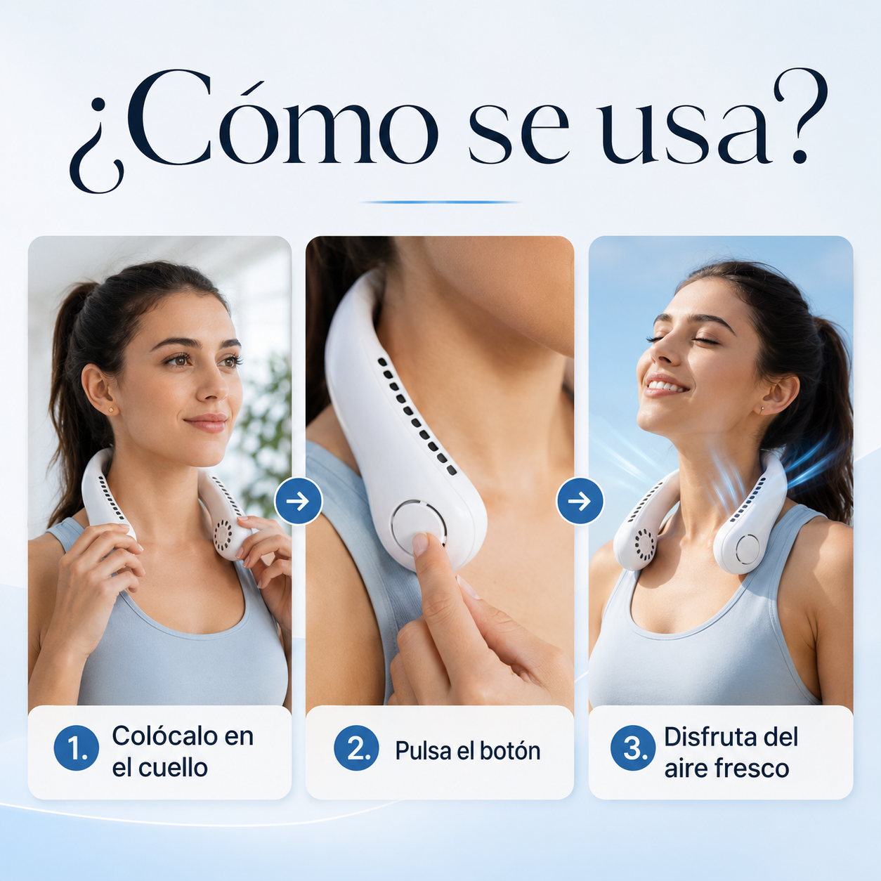 ❄️AeroLuxe™ - Ventilador de cuello portátil - Frescura manos libres donde vayas🌬️