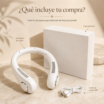 ❄️AeroLuxe™ - Ventilador de cuello portátil - Frescura manos libres donde vayas🌬️