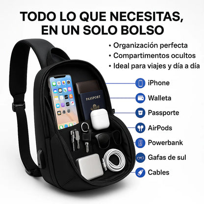 🛡️ BOLSO CRUZADO ANTIRROBO – SEGURIDAD, ESTILO Y COMODIDAD EN CADA PASO ✨