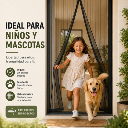 🛡️ MosquiGuard™ – Cortina Magnética Antimosquitos | Diseño práctico, frescura natural y cero mosquitos. 🌬️