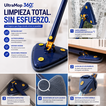 🧹UltraMop 360 Fregona con Auto-Escurrido — Envío Gratis • Pago Contra Reembolso✨